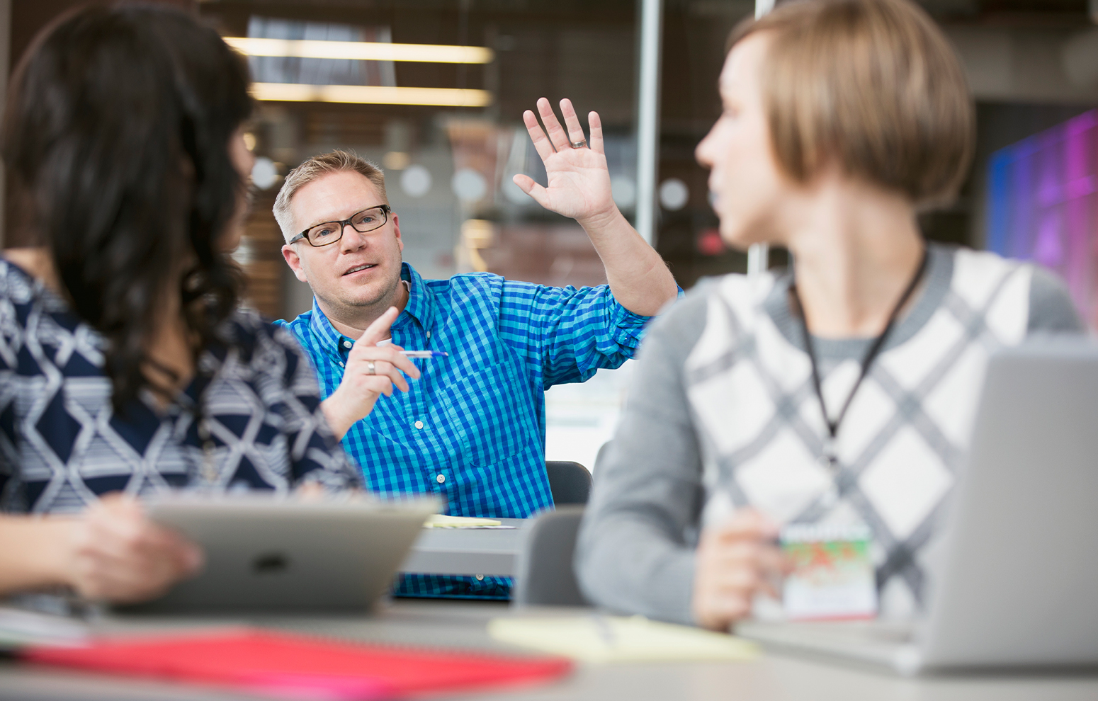 Discussion among colleagues