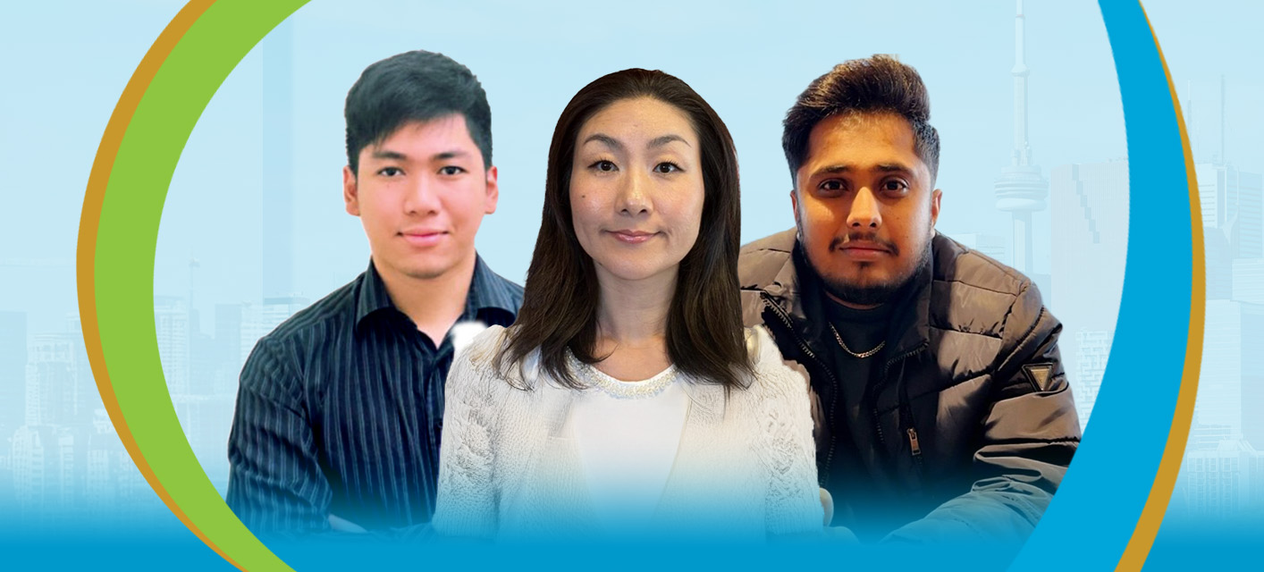 Three professionals grouped together