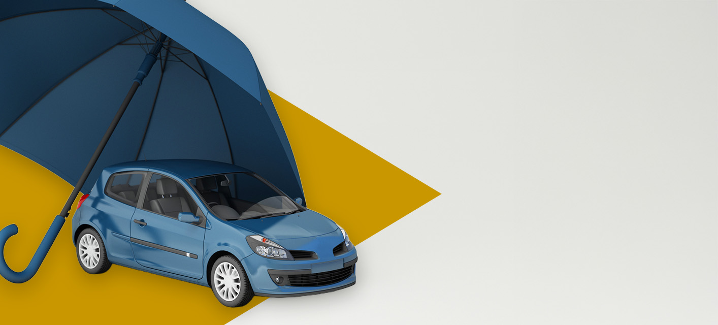 voiture miniature protégée par un parapluie