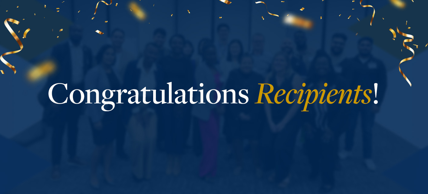 Congratulations recipients